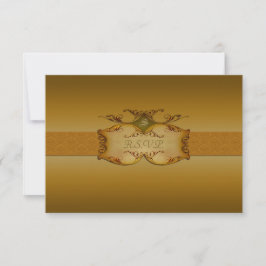 Bronzen Schriftschijf Antwoordkaart RSVP Kaartje