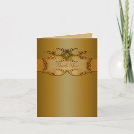 Bronzen Schrijfrol Monogram Bedankkaart