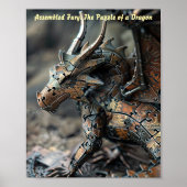 Bronzen Sentinel Dragon Puzzel Poster (Voorkant)