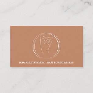 Bronzen Spray Tan Lichaamsmodellering Contouring Visitekaartje