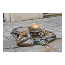 Bronzen standbeeld van rioolarbeider, Bratislava, 