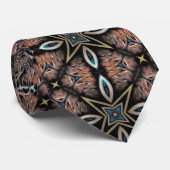 Bronzen Ster Patroon Stropdas (Opgerold)