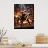 Bronzen Stierenpoort Poster (Keuken)