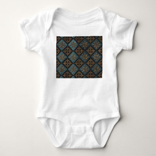 Bronzen textuur met snijpatroon. romper (Voorkant)