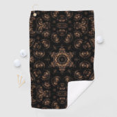 Bronzen Tijd Mandala Golfhanddoek (Insitu)