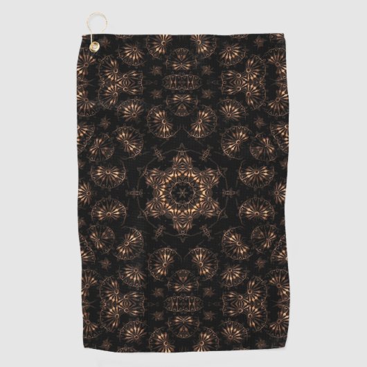 Bronzen Tijd Mandala Golfhanddoek (Voorkant)