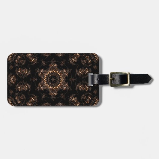 Bronzen Tijdperk Mandala Bagagelabel (Voorkant horizontaal)