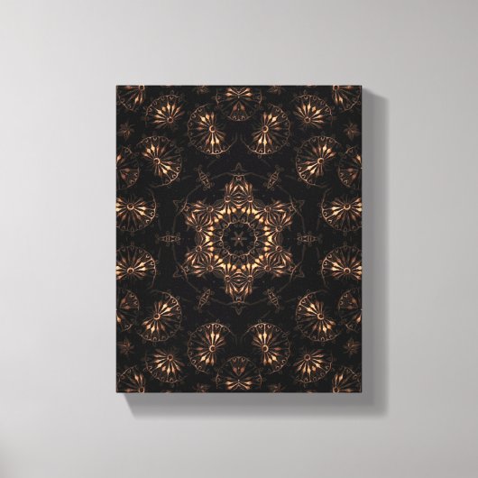 Bronzen Tijdperk Mandala Canvas Afdruk (Voorkant)