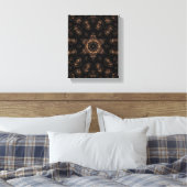 Bronzen Tijdperk Mandala Canvas Afdruk (Insitu (Slaapkamer))