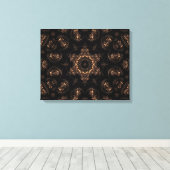 Bronzen Tijdperk Mandala Canvas Afdruk (Insitu (Houten vloer))