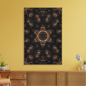 Bronzen Tijdperk Mandala  Canvas Afdruk (Insitu (Woonkamer))