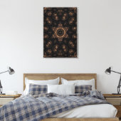 Bronzen Tijdperk Mandala  Canvas Afdruk (Insitu (Slaapkamer))