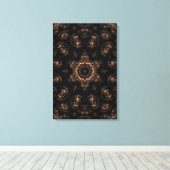 Bronzen Tijdperk Mandala  Canvas Afdruk (Insitu (Houten vloer))