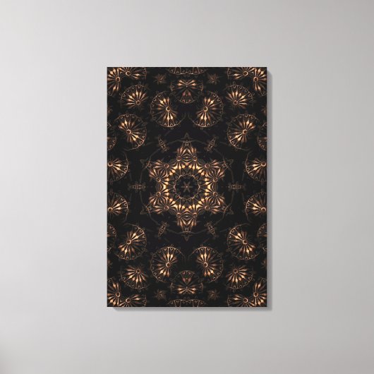 Bronzen Tijdperk Mandala  Canvas Afdruk (Voorkant)
