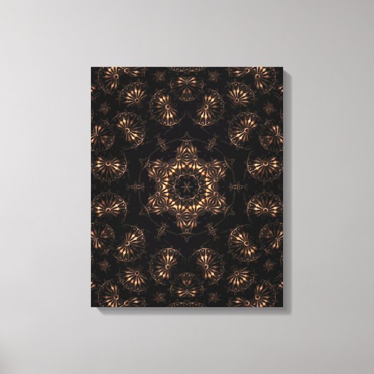 Bronzen Tijdperk Mandala Canvas Afdruk (Voorkant)