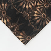 Bronzen Tijdperk Mandala  Fleece Deken (Hoek)
