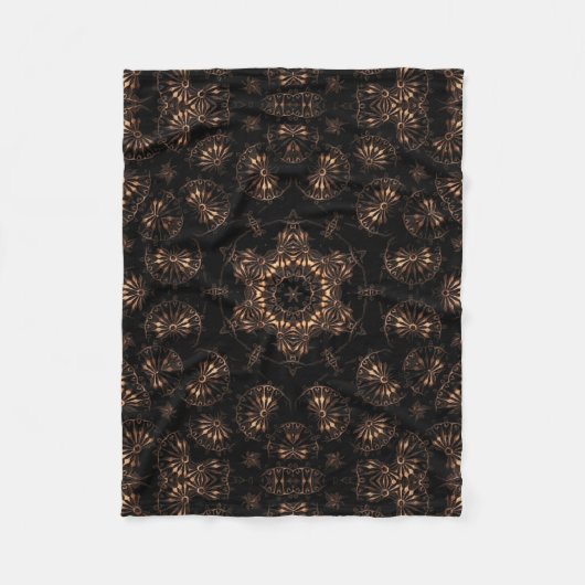 Bronzen Tijdperk Mandala  Fleece Deken (Voorkant)