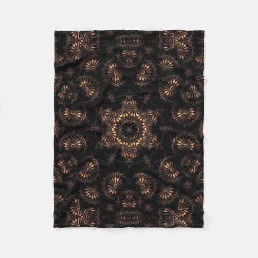 Bronzen Tijdperk Mandala Fleece Deken (Voorkant)