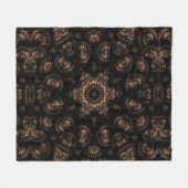 Bronzen Tijdperk Mandala Fleece Deken (Voorkant (Horizontaal))