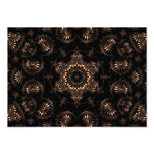 Bronzen Tijdperk Mandala Foto Afdruk (Voorkant)