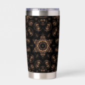 Bronzen Tijdperk Mandala Geïsoleerde Drinkbeker (Achterkant)