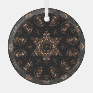 Bronzen Tijdperk Mandala Glas Ornament