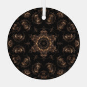 Bronzen Tijdperk Mandala Glas Ornament (Achterkant)