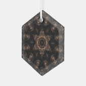Bronzen Tijdperk Mandala Glas Ornament (Voorkant links)