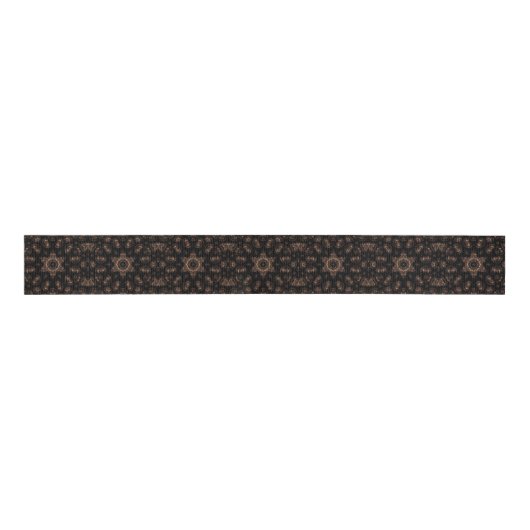 Bronzen Tijdperk Mandala Grosgrain Lint (Voorkant)