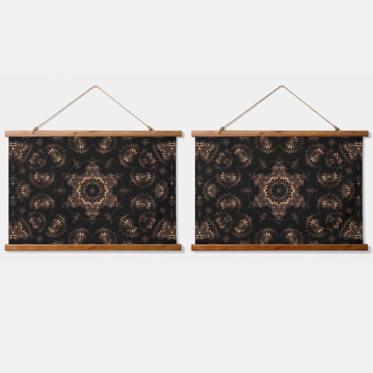 Bronzen Tijdperk Mandala Hangend Wandkleed (Dubbel)