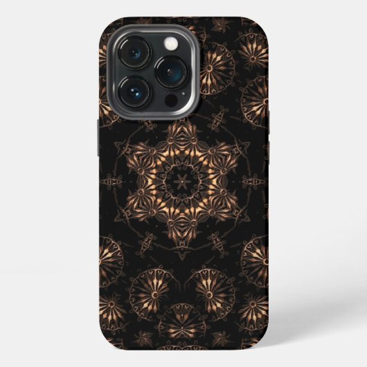 Bronzen Tijdperk Mandala iPhone Hoesje (Achterkant)