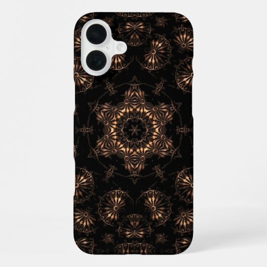Bronzen Tijdperk Mandala iPhone Hoesje (Achterkant)