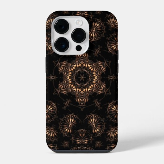Bronzen Tijdperk Mandala  iPhone Hoesje (Achterkant)