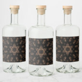 Bronzen Tijdperk Mandala Likeurfles Etiket (Flessen)