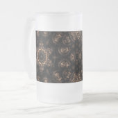 Bronzen Tijdperk Mandala Matglas Bierpul (Voorkant links)