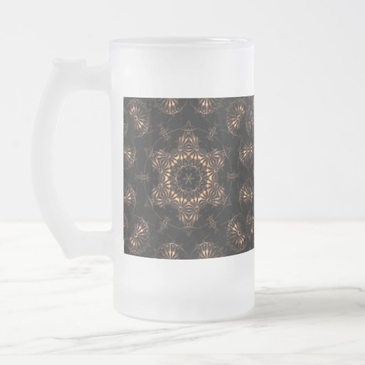 Bronzen Tijdperk Mandala Matglas Bierpul (Links)