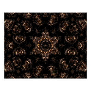 Bronzen Tijdperk Mandala Perfect Poster