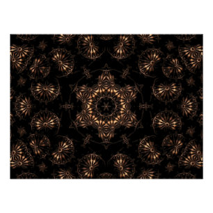 Bronzen Tijdperk Mandala Perfect Poster