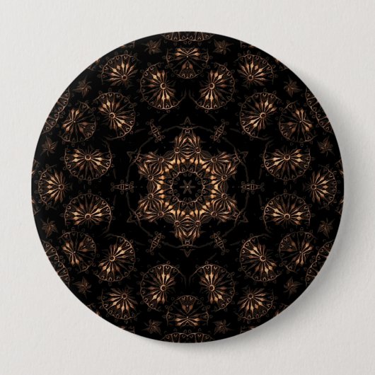 Bronzen Tijdperk Mandala Ronde Button 4,0 Cm (Voorkant)