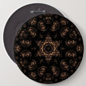 Bronzen Tijdperk Mandala Ronde Button 6,0 Cm (Voorkant /achterkant)