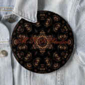 Bronzen Tijdperk Mandala Ronde Button 6,0 Cm (In situ)
