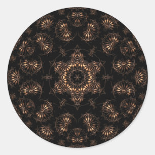 Bronzen Tijdperk Mandala Ronde Sticker
