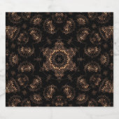 Bronzen Tijdperk Mandala Sparkling Wijnetiket (Enkel label)