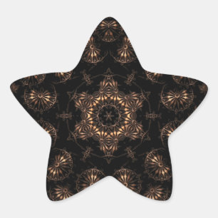 Bronzen Tijdperk Mandala Ster Sticker