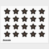 Bronzen Tijdperk Mandala Ster Sticker (Vel)