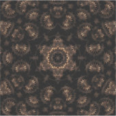 Bronzen Tijdperk Mandala  Sticker (Voorkant)