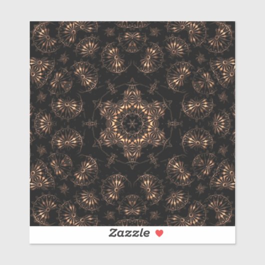 Bronzen Tijdperk Mandala  Sticker (Vel)