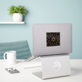 Bronzen Tijdperk Mandala Sticker (Laptop op bureau)