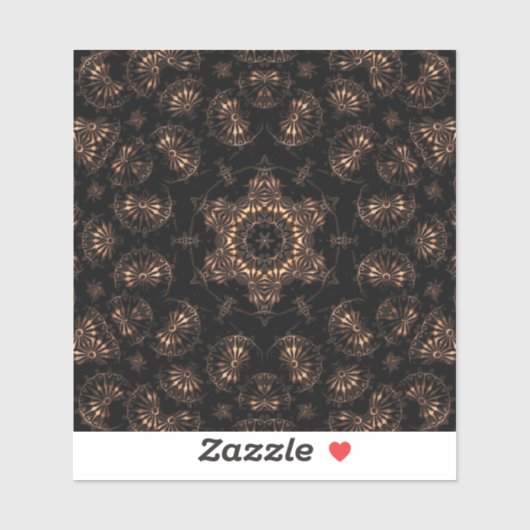 Bronzen Tijdperk Mandala Sticker (Vel)
