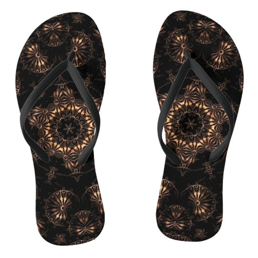 Bronzen Tijdperk Mandala Teenslippers (Voetbed)